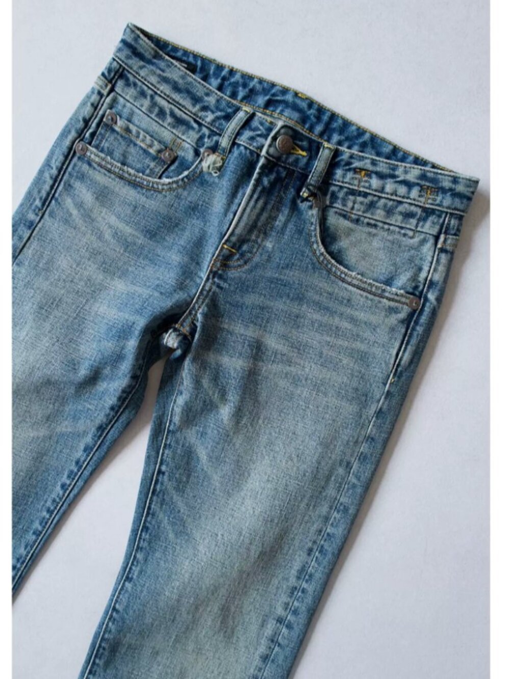 NWT R13 Tobi Boy Jeans 24/25/26/27/29 Glade Blue Stretch - Picture 6 of 10
